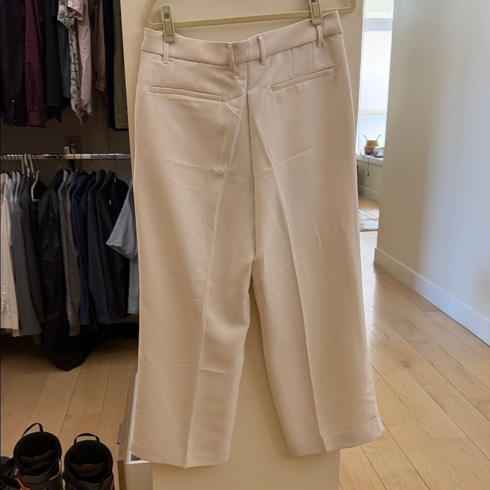 Banana Republic Cream Wide Leg Women's Pants - Picture 3 of 3
